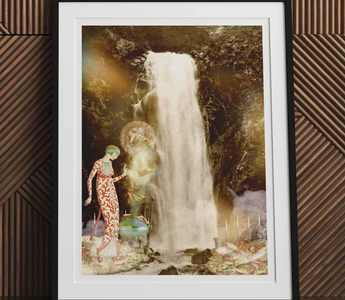 Stylized figure in a patterned dress holding a glowing object representing stripped echo and hera stripped echo true voice
