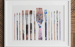 Collection of various paint brushes in different sizes and shapes used for constant graffiti cleanup by leichhardt council