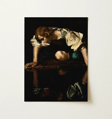 A reproduction of caravaggio’s the calling of saint matthew in gay baroque art featuring dramatic chiaroscuro tones