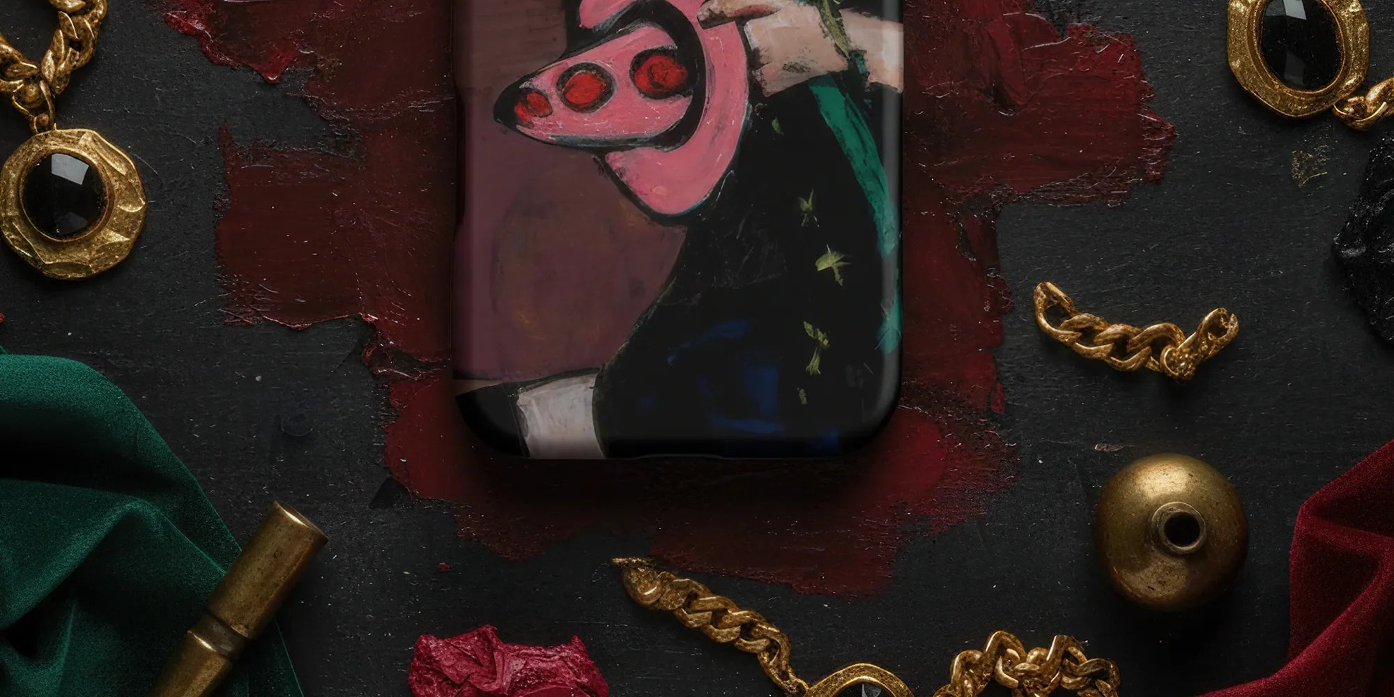 Painted phone case.
