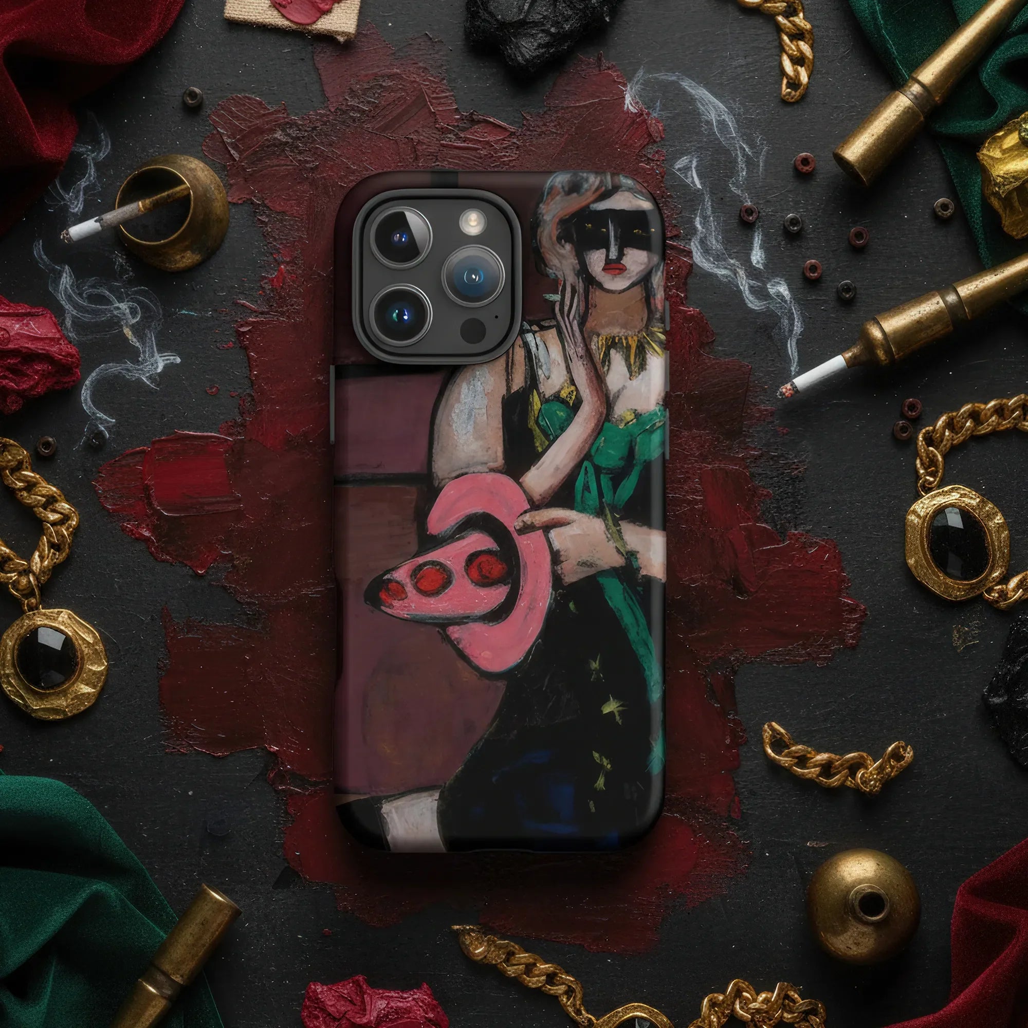 Painted phone case.