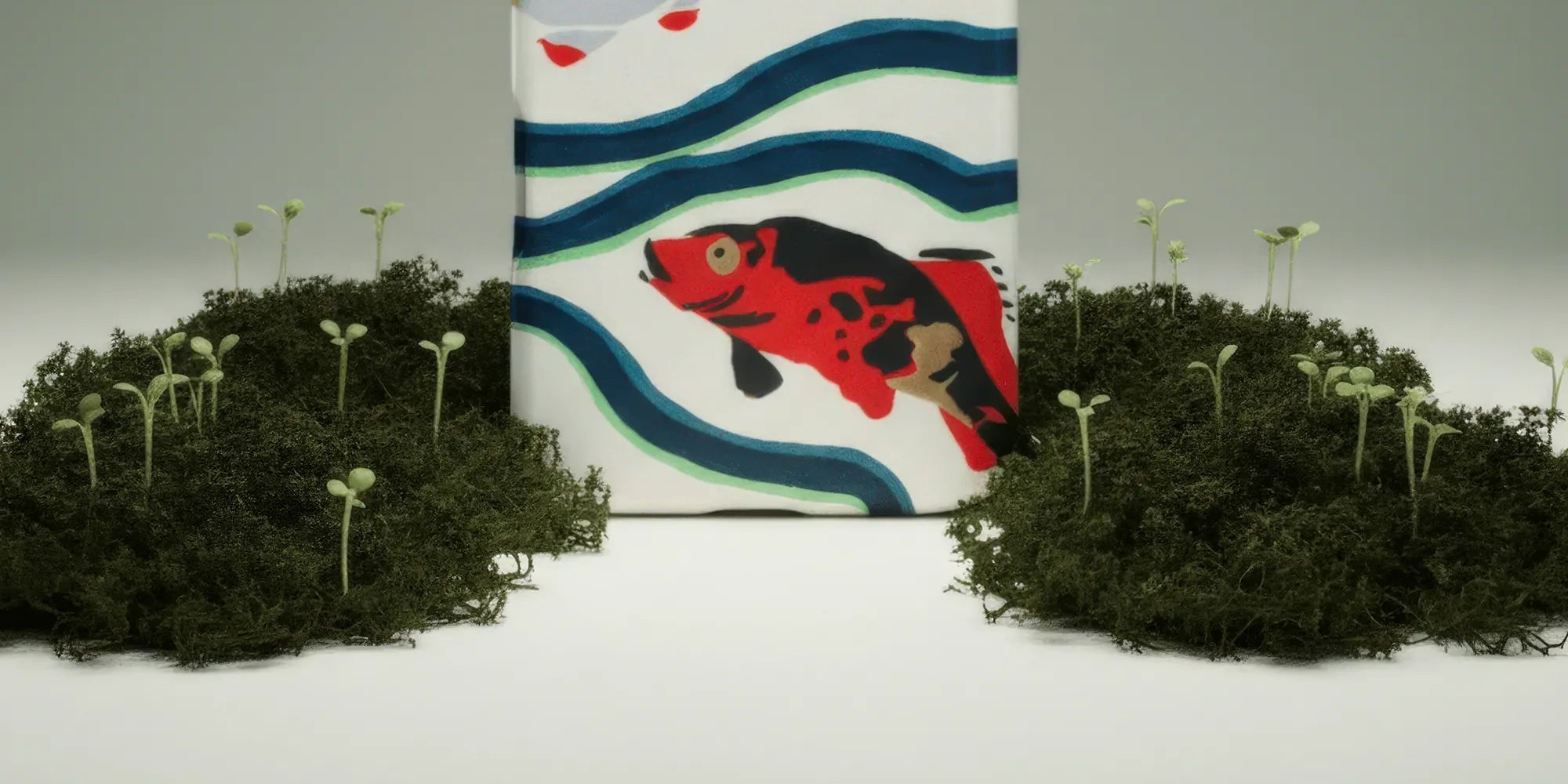 Koi fish patterned phone case.