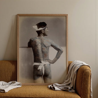 1585 Japanese Wabori Tattoo - S. Ogawa Fine Art Print / Leinwand, Poster Drucke & Visuelle Kunstwerke, Toby Leon