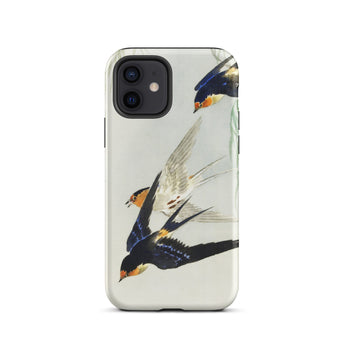3 Vögel im Flug - Ohara Koson Kachō-e Iphone Hülle, 12 / Matt, Handyhüllen, Toby Leon
