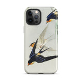 3 Birds in Flight - Ohara Koson Kachō-e Iphone Case 12 Pro Max / Matte Bird-themed, Art, Feeling Trapped Mobile Phone Cases