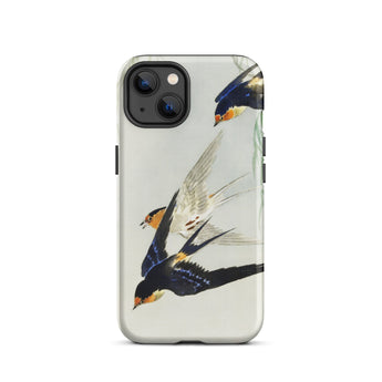 3 Birds in Flight - Ohara Koson Kachō-e Iphone Case 13 / Matte Swallows-themed, Art, Feeling Trapped Mobile Phone Cases