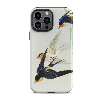 3 Birds in Flight - Ohara Koson Kachō-e Iphone Case 13 Pro Max / Matte Bird Art, Feeling Trapped Mobile Phone Cases