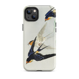 3 Birds in Flight - Ohara Koson Kachō-e Iphone Case 14 Plus / Matte Bird-themed, Art, Feeling Trapped Mobile Phone Cases