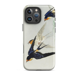 3 Birds in Flight - Ohara Koson Kachō-e Iphone Case 16 Pro Max / Matte Bird-themed Iphone Case Ohara Koson, Kachō-e Art, Feeling Trapped