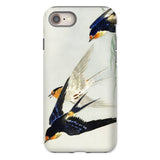 3 Birds in Flight - Ohara Koson Kachō-e Iphone Case 8 / Matte Phone Painting Swallows, Art, Feeling Trapped Mobile Cases