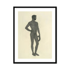 Sieger - Sascha Schneider Fine Art Print, Framed Nude Male Figure