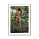 Fisherman with a Net - Frederic Bazille Fine Art Print, Framed Painting Nude Bathers Landscape