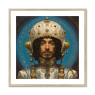 Mehdi the Gay Astronaut - Gays in Space Fine Art Print, Framed Portrait Man Ornate Headgear