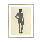 Sieger - Sascha Schneider Fine Art Print, Framed Nude Male Figure