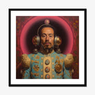 Armando - Gay Mexican Astronaut Art Print, Framed Portrait Man Headphones