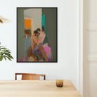 Bounty - Grungy Gay Love Framed Canvas, Framed Figurative Painting