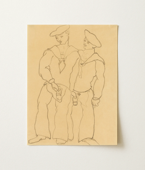 Two Sailors Urinating - Charles Demuth Art Print