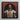 Amari - Gay Black Astronaut Framed Canvas, 12x12’’ / 31x31cm / Floating Frame, Portrait Astronaut Ornate Spacesuit Intricate Gold Framed Red