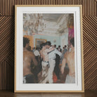 Double Trouble - Vintage Gay Tea Dance Art Print, 12x16’’ / 31x41cm / Natural Frame / 2’’ Matboard, Framed Painting Men Party