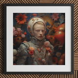 Enfant Terrible - Surrealistische Camp Art Print / Canvas, 12x12’’ / 31x31cm / Zwarte Lijst / Passe-partoutkarton, Posters, Prints & Visuele Kunst, Toby Leon