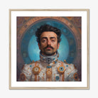 Eskandar - Gay Arabic Astronaut Art Print, Framed Portrait Man Futuristic Attire