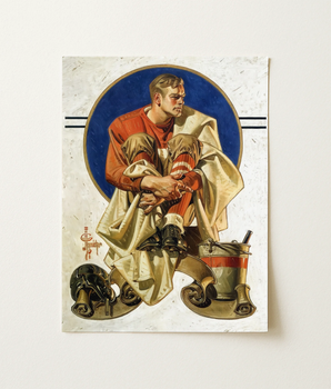 Calciatore - Stampa d'arte di J. C. Leyendecker