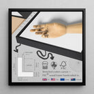 Enlightenment Avant Garde Victorian Fashion Framed Canvas, Black Framed Canvas Dimensions Sustainability Information