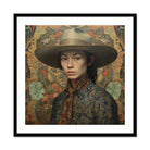 Fulin - Chinese Gay Cowboy Art Print, Framed Portrait Person Hat