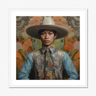 Junada - Gaysian Malay Cowboy Art Print, Asian Cowboy Portrait