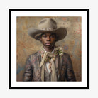 Lysander - Gay Black Dandy Cowboy Art Print, Framed Portrait Cowboy