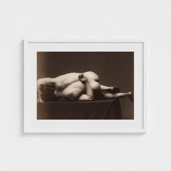 Nude Man from the Back - Hermann Heid Art Print / Canvas Male, Heid’s Studio, Form Answering, Albumen Silver, Viennese Académie Series,