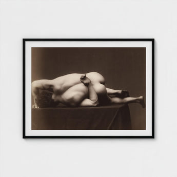 Nude Man from the Back - Hermann Heid Art Print / Canvas Male, Heid’s Studio, Form Answering, Albumen Silver, Viennese Académie Series,