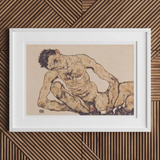 Nude Self Portrait - Egon Schiele Fine Art Print, Framed Nude Male Figure