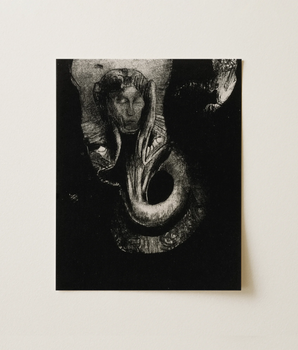 Oannès: Io, la Prima Coscienza del Caos, Sorsi dall'Abisso per Indurire la Materia e Dare Legge alle Forme - Stampa d'Arte di Odilon Redon