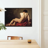 Patroclus Jacques Louis David Neoclassical Framed Canvas, Framed Nude Male Figure Painting
