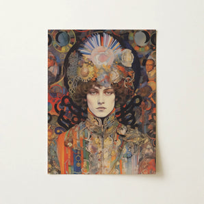 Pepper - Psychedelische Godinnenkunstdruk / Canvas