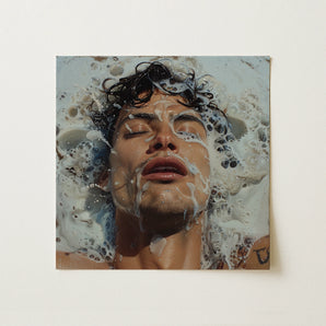 Splish Splash – Gaysian Male Erotica Kunstdruck / Leinwand