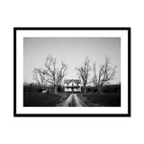 Abandoned Home in Rural Maryland - Carol M. Highsmith Art Print, Black White Framed Photograph Desolate Farmhouse End Long