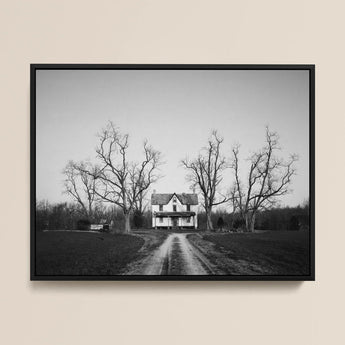 Verlaten huis op het platteland van Maryland - Carol M. Highsmith Art Print / Canvas, 16x12’’ / 41x31cm / Zwart frame, posterprints & visueel artwork,