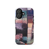 About a Motif from Hammamet - Paul-klee Phone Case Iphone 17 / Matte Abstract Art Phone Case Patchwork Design Muted Purples Paul Klee,