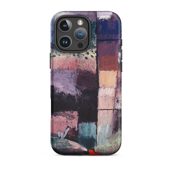 About a Motif from Hammamet - Paul-klee Phone Case Iphone 16 Pro Max / Matte Abstract Art Phone Case Textured Layered Brushstrokes Deep