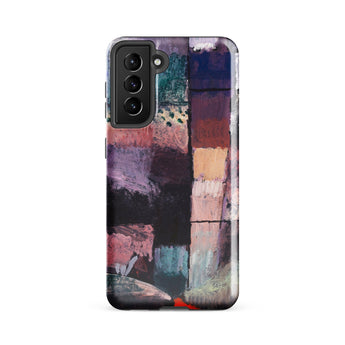 About a Motif from Hammamet - Paul-klee Phone Case Samsung Galaxy S21 Fe / Matte Abstract Art Phone Case Textured Patchwork Design Muted