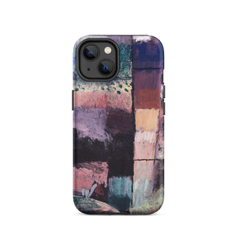 About a Motif from Hammamet - Paul-klee Phone Case Iphone 14 / Matte Vibrant Abstract Phone Case Bold Textured Blocks Purple Paul Klee,