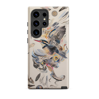 Above & Beyond - Surreal Kingfisher Art Phone Case, Samsung Galaxy S24 Ultra / Matte, Mobile Cases, Toby Leon