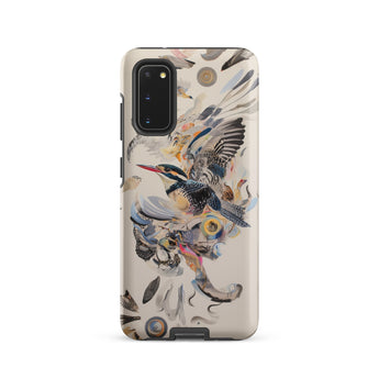 Above & Beyond - Surreal Kingfisher Art Phone Case Samsung Galaxy S20 / Matte Vibrant Artistic Dynamic Illustration Birds Flight, Iphone,