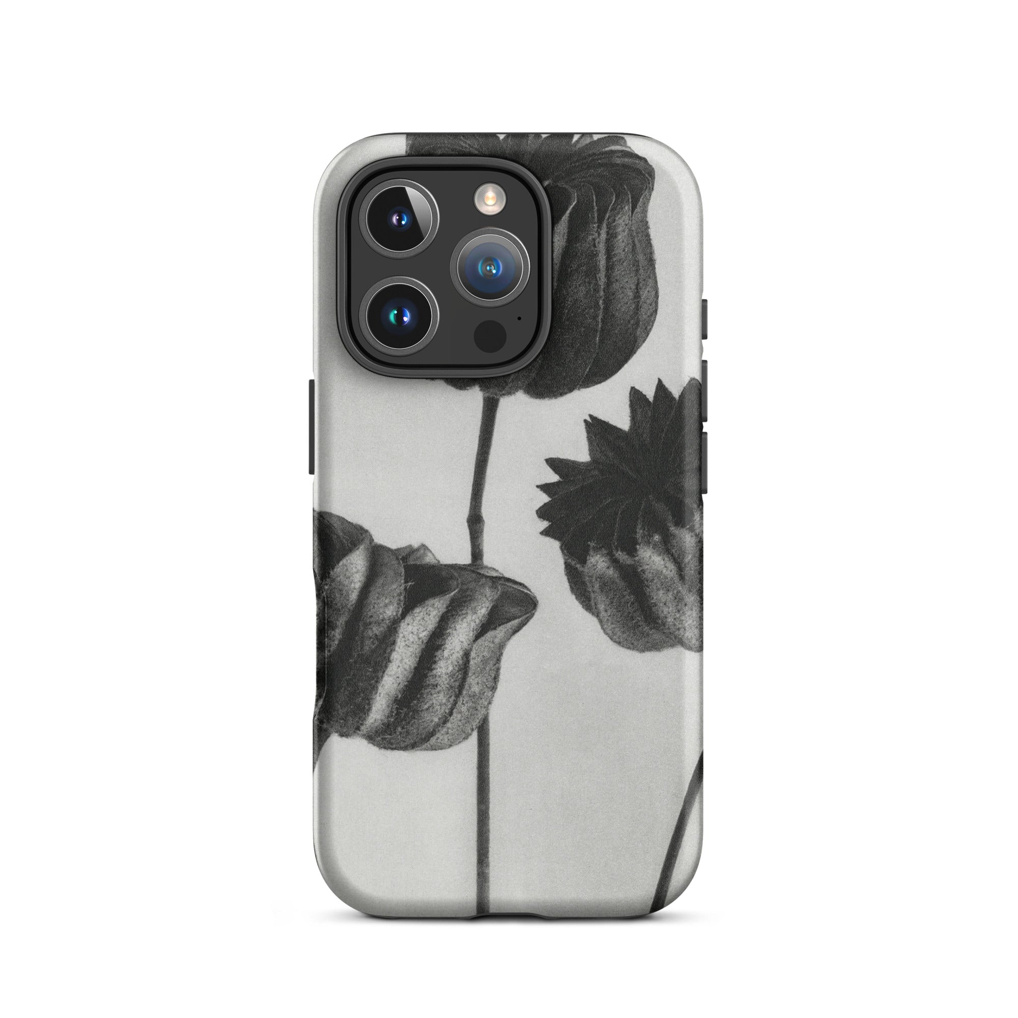 Abutilon (lime Mallow) Pod - Karl Blossfeldt Iphone Case, 16 Pro / Matte, Black White Floral Phone Case
