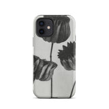 Abutilon (lime Mallow) Pod - Karl Blossfeldt Phone Case Iphone 12 / Matte Black White Floral Phone Case Karl Blossfeldt, Blossfeldt’s
