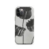 Abutilon (lime Mallow) Pod - Karl Blossfeldt Phone Case Iphone 12 Pro / Matte Black White Floral Phone Case Karl Blossfeldt, Blossfeldt’s