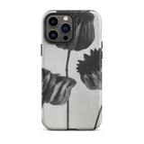 Abutilon (lime Mallow) Pod - Karl Blossfeldt Phone Case Iphone 13 Pro Max / Matte Black White Floral Phone Case Karl Blossfeldt,