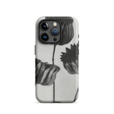 Abutilon (lime Mallow) Pod - Karl Blossfeldt Phone Case Iphone 15 Pro / Matte Black White Floral Phone Case Karl Blossfeldt, Blossfeldt’s